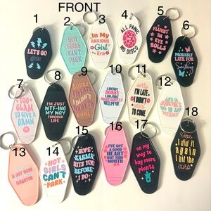 Assorted Keychains with Fun Sayings